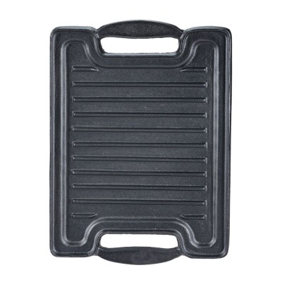 Double-sided cast iron grill plate, 36x25 cm - Cast iron plate