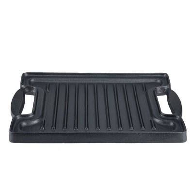 Double-sided cast iron grill plate, 36x25 cm - Cast iron plate