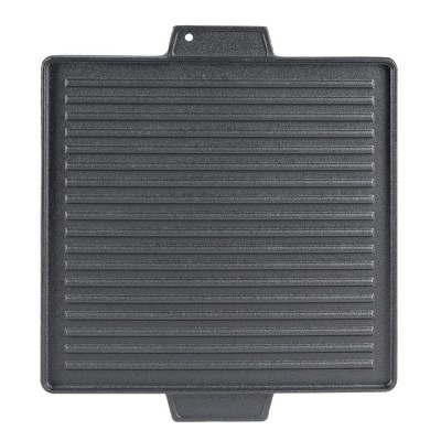 Double-sided cast iron grill plate, 38x38 cm - Cast iron plate