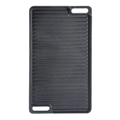 Double-sided cast iron grill plate, 46x26 cm - Cast iron plate