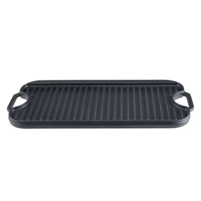Double-sided cast iron grill plate, 51x26 cm - Cast iron plate