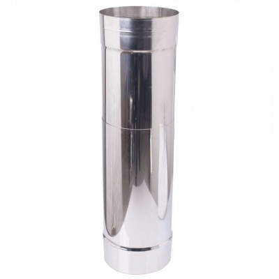 Telescopic flue pipe, Stainless steel AISI 304, Straight, Length 30 - 50cm, Ø230 - 230mm (9 inch) Flue Pipes – Ø230