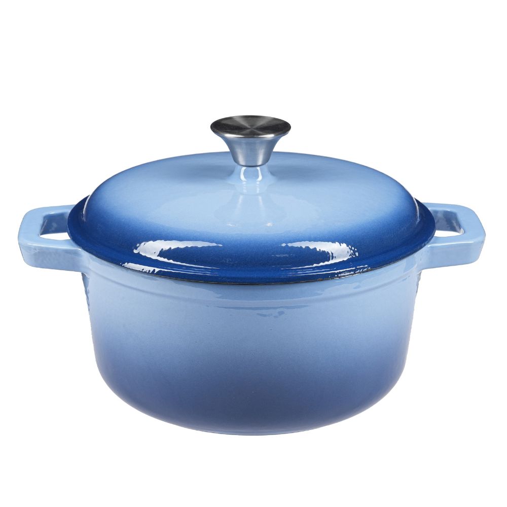 Enameled cast iron pot, Blue, Ф24 |  |  |
