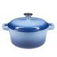 Enameled cast iron pot, Blue, Ф24 |  |  |