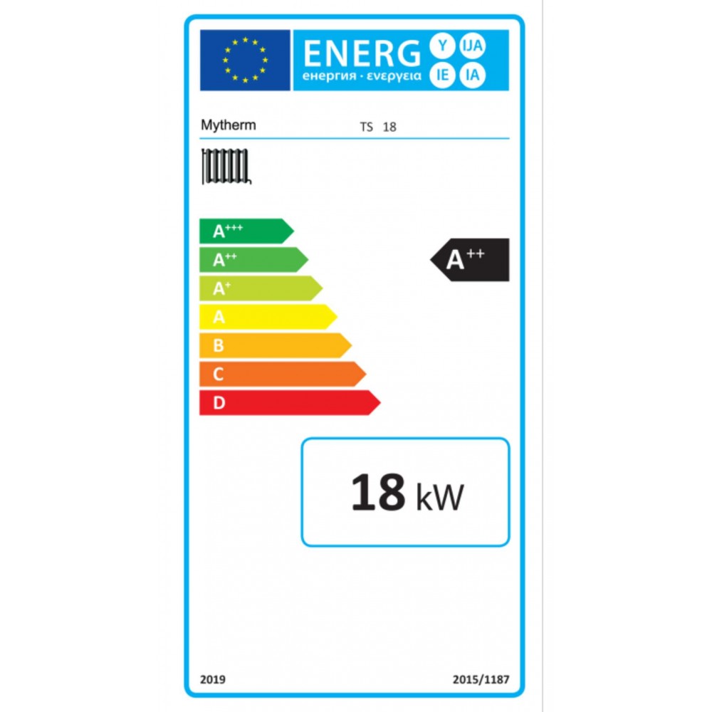 Pellet stove with back boiler Mytherm IOLI TS 18 grey, 18kW | Pellet Stoves With Back Boiler | Pellet Stoves |