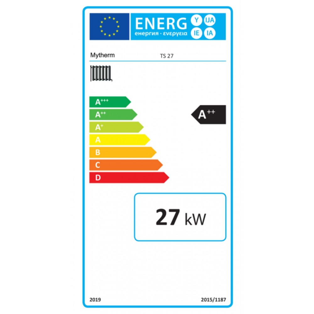 Pellet stove with back boiler Mytherm IOLI TS 27 red, 29.5kW | Pellet Stoves With Back Boiler | Pellet Stoves |