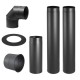 Flue kit PARKANEX, Steel Ø130, Thickness 2 mm | Stove pipes | Chimney |