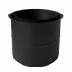 Flue pipe rosette MK NERO double, Steel, Black, 115mm, Ø150 | Stove pipes | Chimney |
