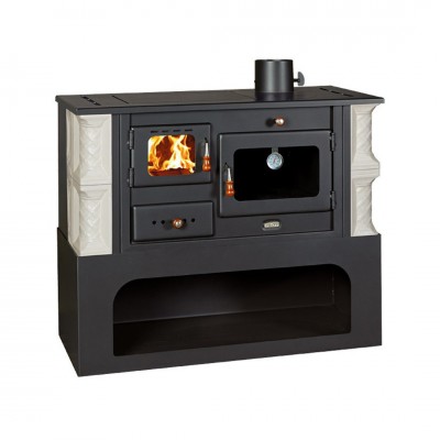 Wood burning cooker Prity 1P34-К Alba Right, 10.1kW - Cookers