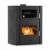 Wood burning stove with back boiler and oven Velmora Fire ATS HYDRO ΜΑSΙΝΑ 90-30 black, 35kW Wood burning stove with back boiler and oven Velmora Fire ATS HYDRO ΜΑSΙΝΑ 90-30 black, 35kW