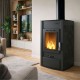 Wood burning stove with back boiler Velmora Fire ATS HYDRO black, 25kW | Wood Burning Stoves With Oven | Wood Burning Stoves |