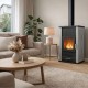 Wood burning stove with back boiler Velmora Fire ATS HYDRO grey, 33kW | Wood Burning Stoves With Oven | Wood Burning Stoves |