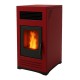 Pellet stove Mytherm Angela TA 12 PRO red, 12kW | Direct Vent Pellet Stoves | Pellet Stoves |