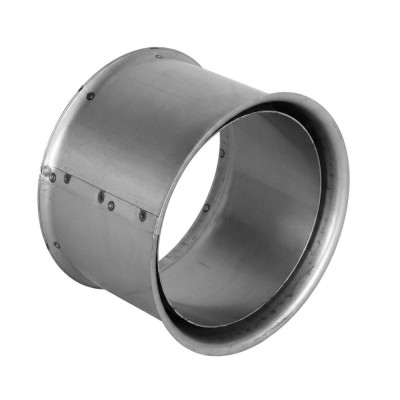 Flue pipe rosette PARKANEX double, Steel, Inox, 115mm, Ø130, Thickness 2 mm - Stove pipes