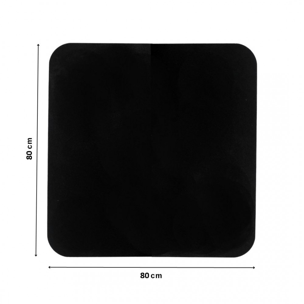 Wood Stove Hearth Pad, Black steel 2mm, Size 80x80cm | Stove Accessories |  |