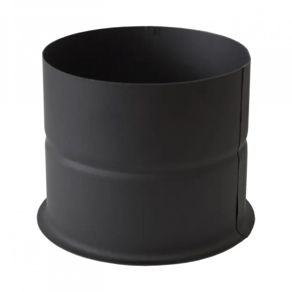 Flue pipe rosette PARKANEX, Black, Ø150, Thickness 2 mm | Stove pipes | Chimney |