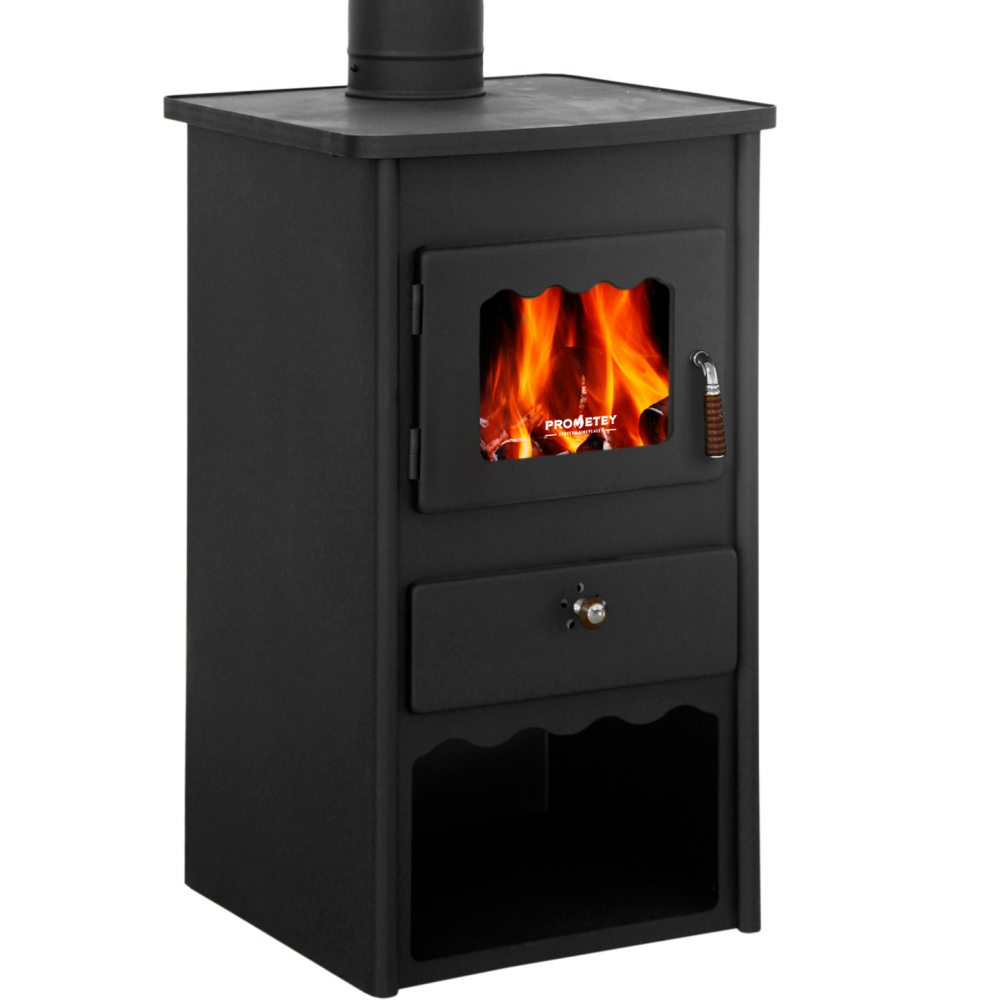 Wood burning stove Prometey “Metal top 2”, 8kW | Wood Burning Stoves |  |