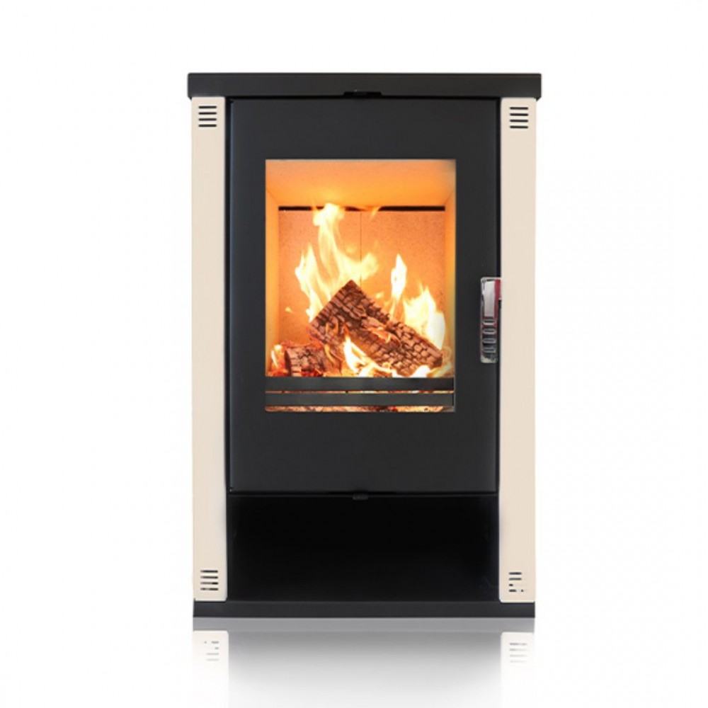 Wood burning stove Verso Theia, Ivory, 9kW | Wood Burning Stoves | Stoves |