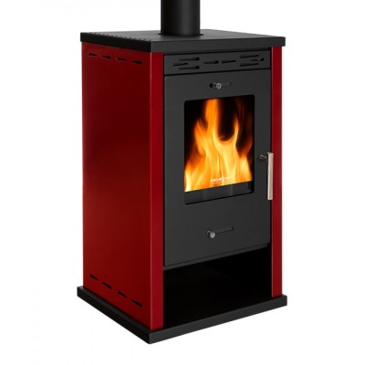 Wood burning stove Prometey EKO 3 Bordeaux, 8.5 kW - Wood Burning Stoves
