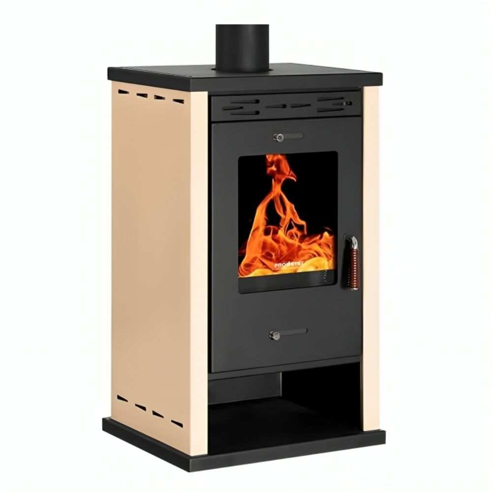 Wood burning stove Prometey EKO 3 Ivory, 8.5 kW | Wood Burning Stoves |  |