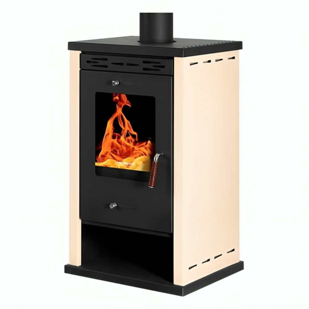 Wood burning stove Prometey EKO 3 Ivory, 8.5 kW | Wood Burning Stoves |  |
