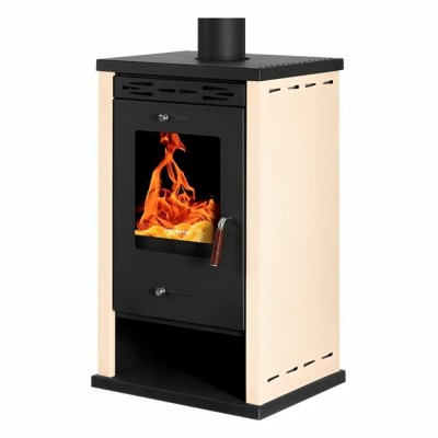 Wood burning stove Prometey EKO 3 Ivory, 8.5 kW - Wood Burning Stoves