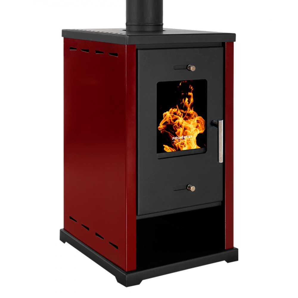 Wood burning stove Prometey EKO Mini Bordeaux, 6.4 kW | Wood Burning Stoves |  |