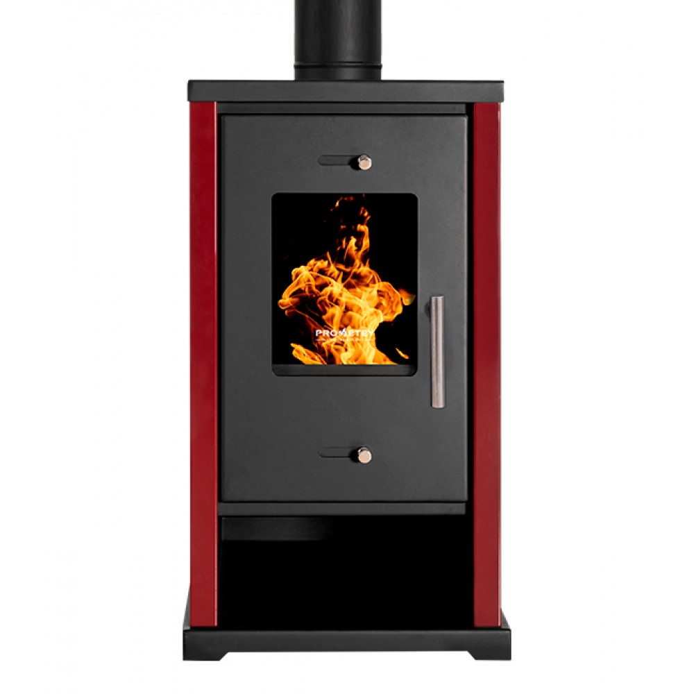 Wood burning stove Prometey EKO Mini Bordeaux, 6.4 kW | Wood Burning Stoves |  |