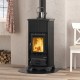 Italian wood burning stove with oven La Nordica Emiliana black, 6.5kW | Italian wood burning stoves and fireplaces |  |