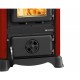 Italian wood burning stove with oven La Nordica Emiliana red, 6.5kW | Italian wood burning stoves and fireplaces |  |