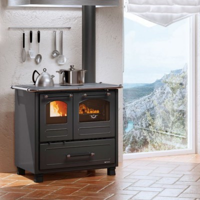 Italian wood cooker stove La Nordica Family 4.5 black, 7.5kW - Product Comparison