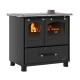 Italian wood cooker stove La Nordica Family 4.5 black, 7.5kW | Italian wood burning stoves and fireplaces |  |