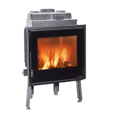 Italian cast iron wood burning fireplace La Nordica Focolare 60 piano Evo, 8.5kW - Italian wood burning stoves and fireplaces