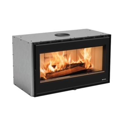 Italian cast iron wood burning fireplace La Nordica Inserto 100 Wide, 8.1kW - Product Comparison