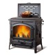 Italian cast iron wood burning stove La Nordica Isetta con cerchi EVO with cooktop , 11.9kW |  |  |