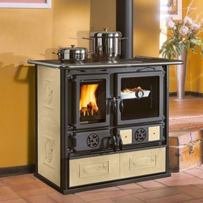 Italian wood cooker stove La Nordica Rosa 5.0 ecru, 8.8kW - Product Comparison