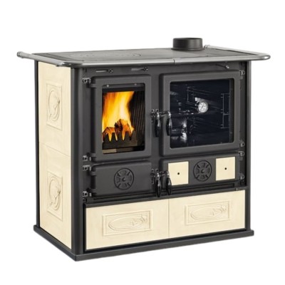 Italian wood cooker stove La Nordica Rosa 5.0 ecru, 8.8kW - Product Comparison