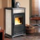 Italian wood burning stove with back boiler La Nordica Termorossella Plus EVO D.S.A. 4.0 ecru, 11.1kW | Italian wood burning stoves and fireplaces |  |