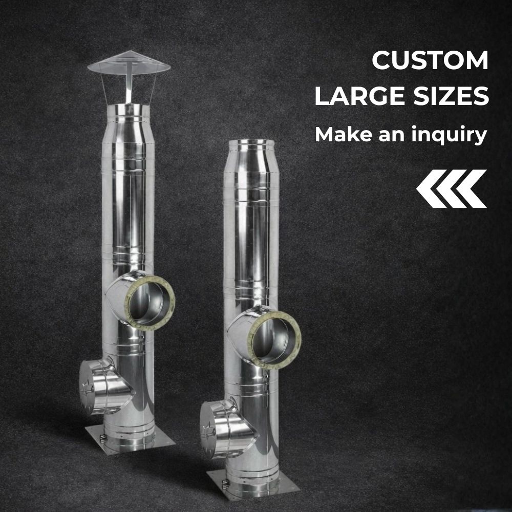 Large-sized chimney flues on individual order | Twin Wall Flue | Chimney |