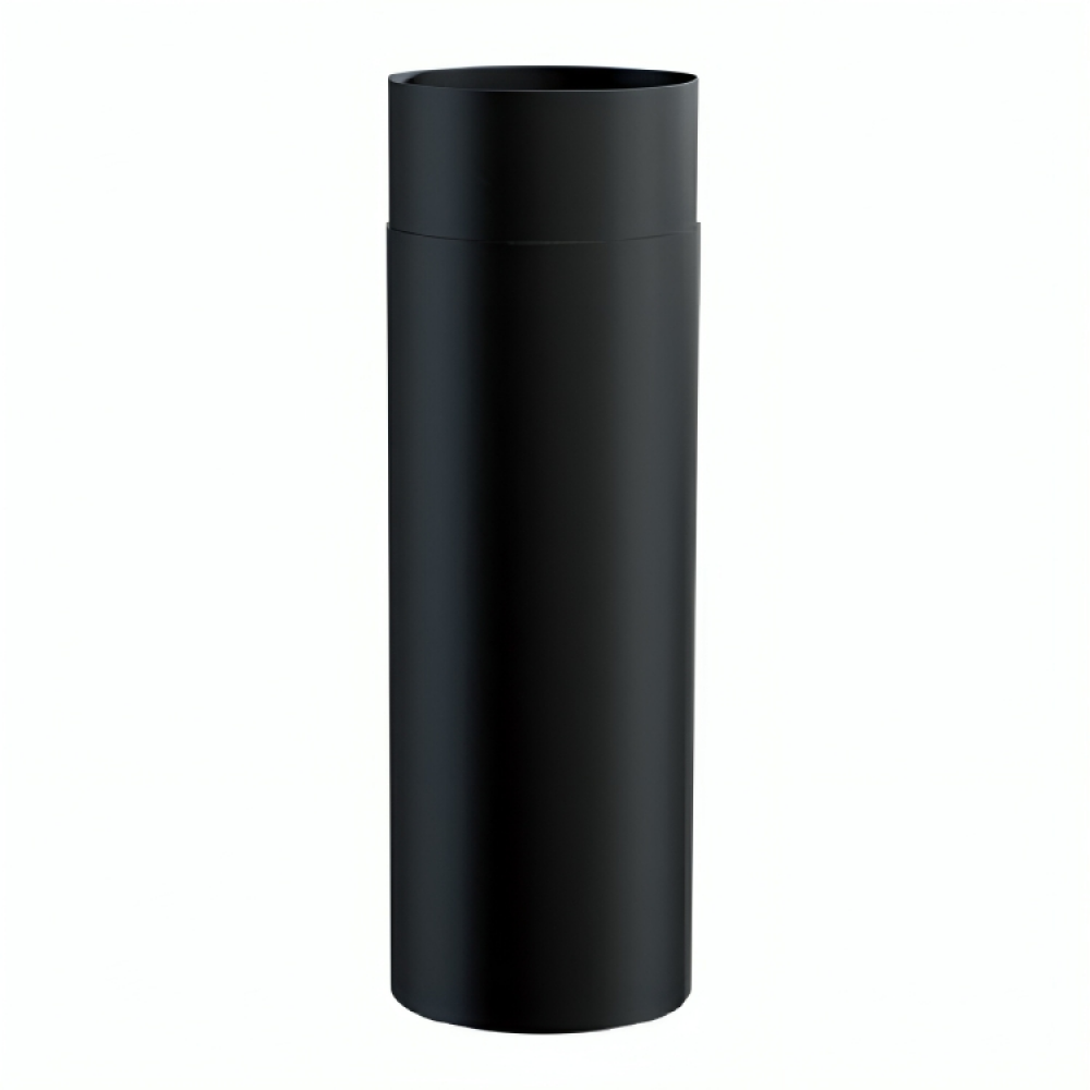 Black steel flue pipe MK NERO, Straight, Length 0.5m, Ø130 | Stove pipes | Chimney |