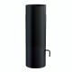 Black steel flue pipe MK NERO with damper and cleaning opening, Straight, Length 0.5m, Ø130 | Stove pipes | Chimney |