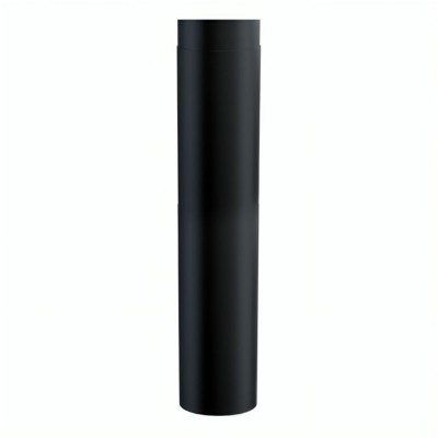 Black steel flue pipe MK NERO, Straight, Length 1m, Ø130 - Chimney