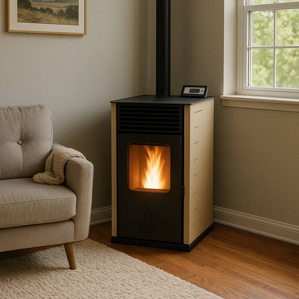 Pellet stove Mytherm Angela TA 16 beige, 16kW | Direct Vent Pellet Stoves | Pellet Stoves |
