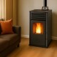 Pellet stove Mytherm Angela TA 25 grey, 25kW | Direct Vent Pellet Stoves | Pellet Stoves |
