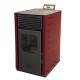 Pellet stove Mytherm Angela TA 30 red, 30kW | Direct Vent Pellet Stoves | Pellet Stoves |