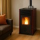 Pellet stove Mytherm Angela TA 30 red, 30kW | Direct Vent Pellet Stoves | Pellet Stoves |