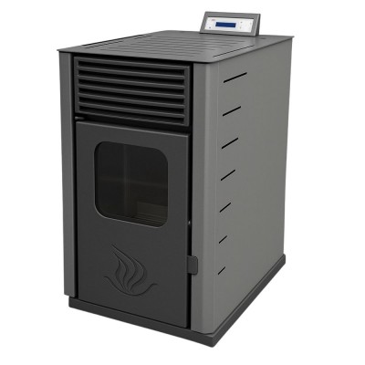 Pellet stove Mytherm Angela TA 40 grey, 40kW - Direct Vent Pellet Stoves