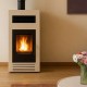 Pellet stove Mytherm Angela TA 14 PRO beige, 14kW | Direct Vent Pellet Stoves | Pellet Stoves |