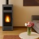 Pellet stove Mytherm Angela TA 12 PRO grey, 12kW | Direct Vent Pellet Stoves | Pellet Stoves |