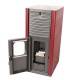 Pellet stove with back boiler Mytherm IOLI TS 45 red, 48.5kW | Pellet Stoves With Back Boiler | Pellet Stoves |